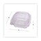 Eco-Products 6 in. x 6 in. x 3 in. Renewable and Compostable Plastic Clamshell Hinged Food Containers - Clear (240/Carton)